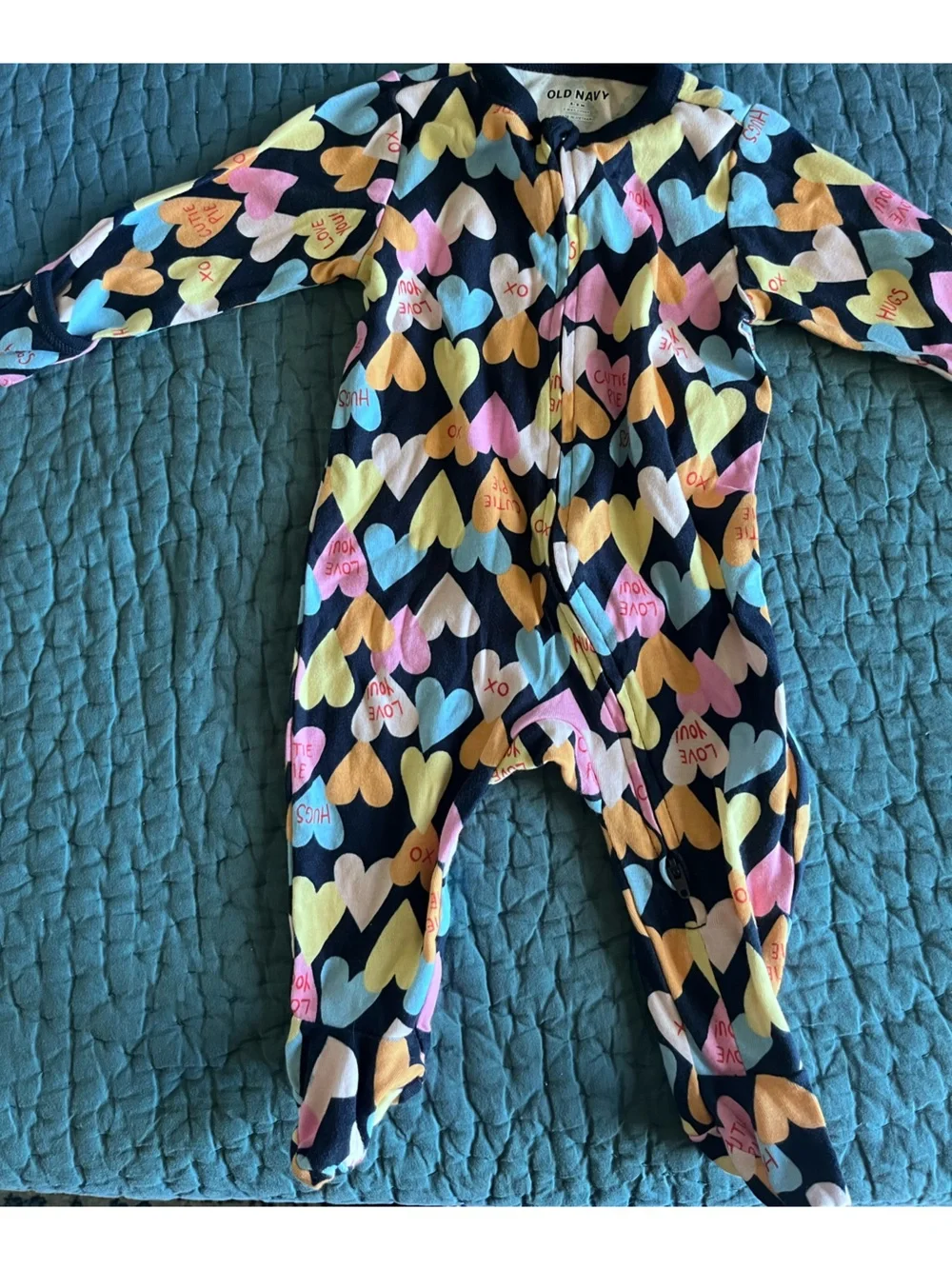 Old Navy holiday bundle of bodysuits and footed pajamas
